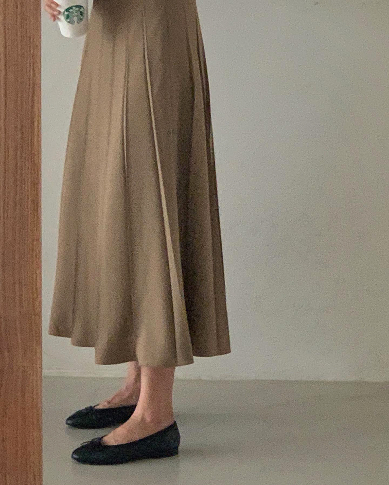 [Somemood] Camiu skirt (caramel beige) 3차