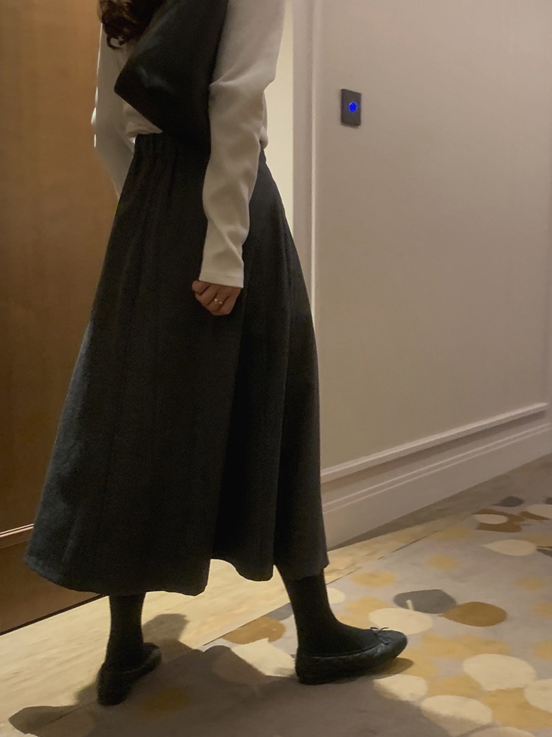 [Somemood] Collette skirt (charcoal) 2차
