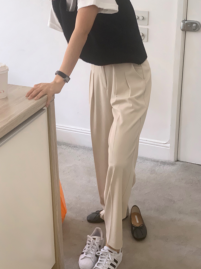 [Somemood] Noten slacks (soft beige)