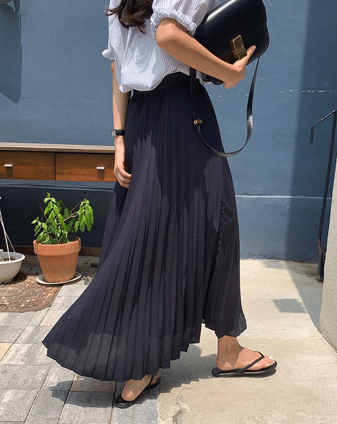[mm.] magaritta skirt (dark-navy)