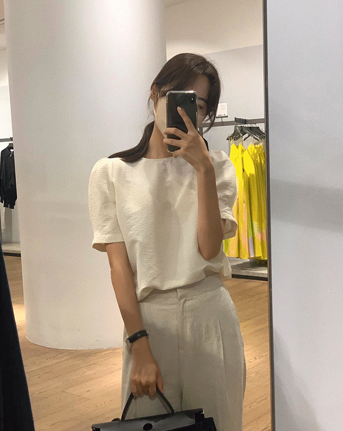 [Somemood] Roze blouse (cream) 2차