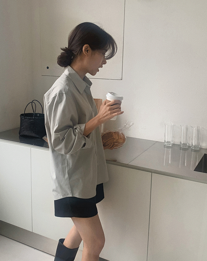[Somemood] Letter shirts (fog mint) 3차 예약주문