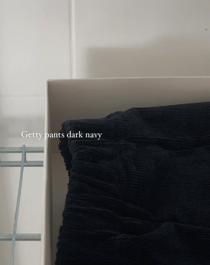 [Somemood] Getty pants (dark navy)