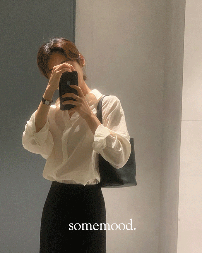 [Somemood] Museum blouse (cream)