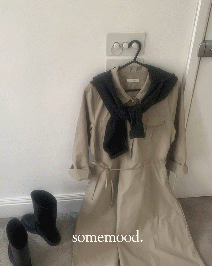 [Somemood] Victoria dress (Greyish beige)