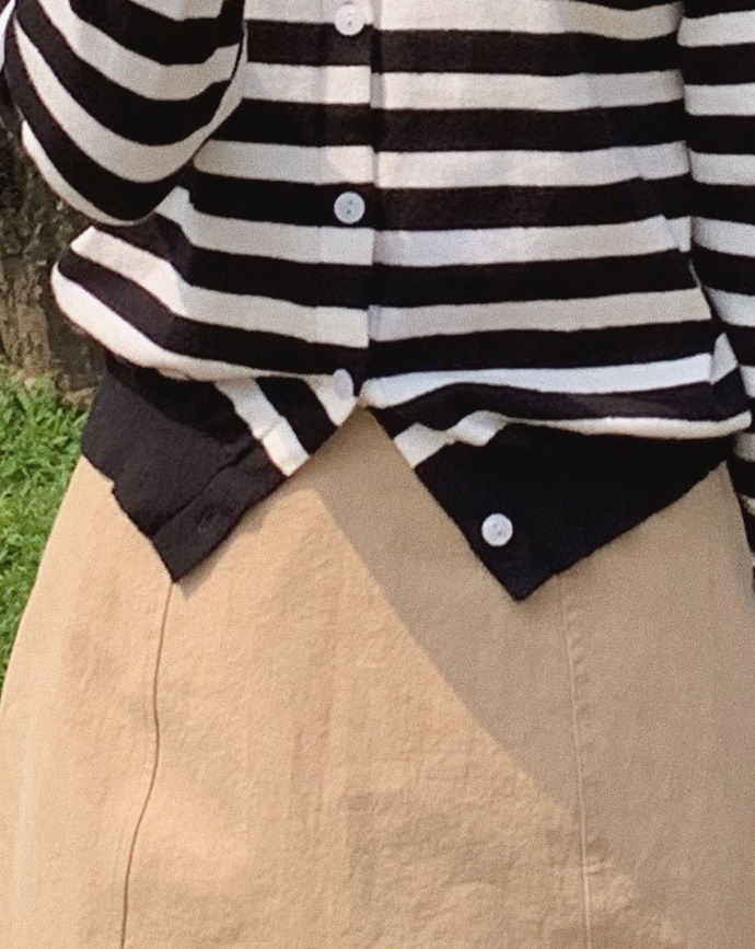 stripe cardigan (2color)