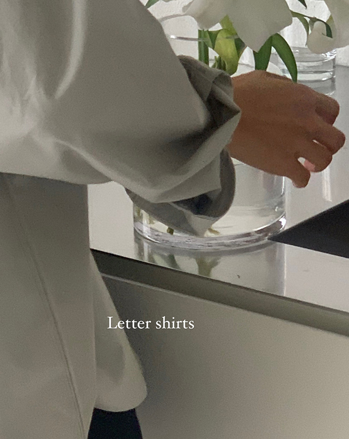 [Somemood] Letter shirts (fog mint) 3차