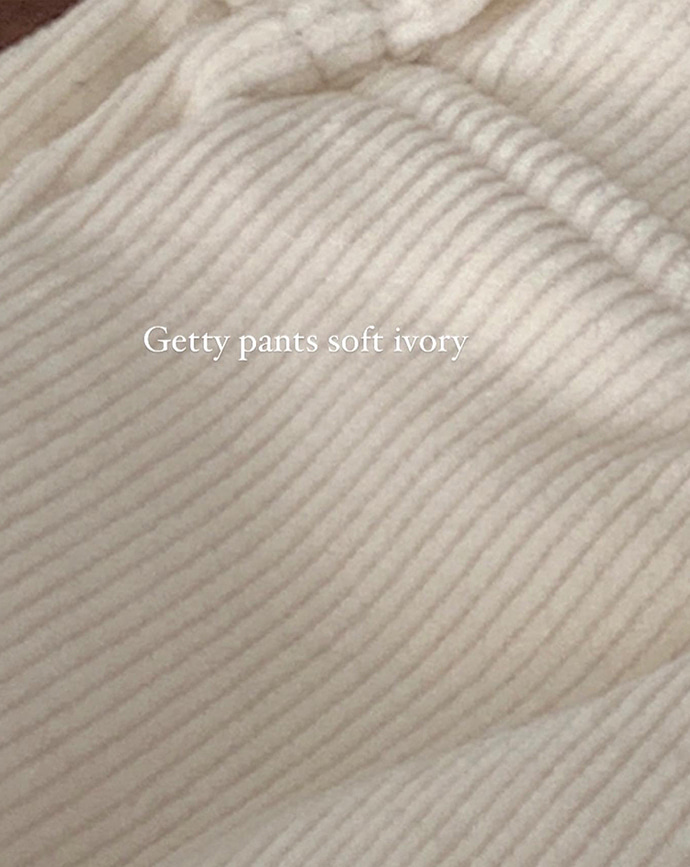[Somemood] Getty pants (soft ivory)