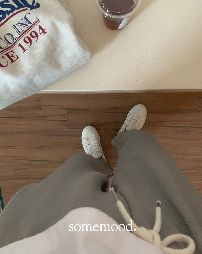[Somemood] Cream sweat pants (stone gray)